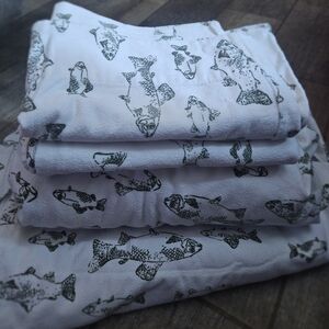 Aop Carp Fish Flannel Eddie Bauer Queen Bedding